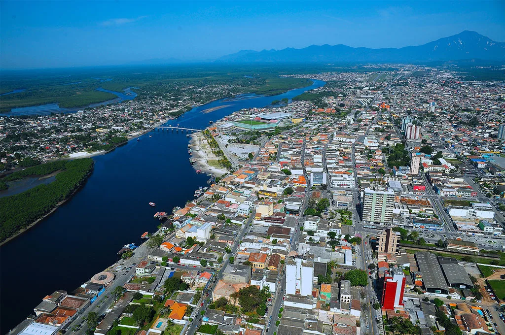 Vista aérea de Paranaguá, Paraná